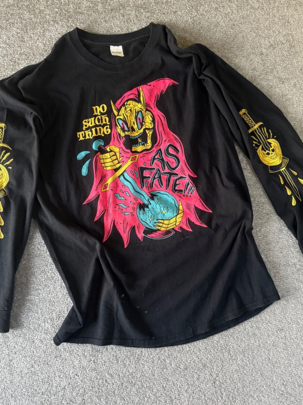 No Such Thing Lone Sleeve Graphic T-Shirt By Wizard Of Barge Men's Large